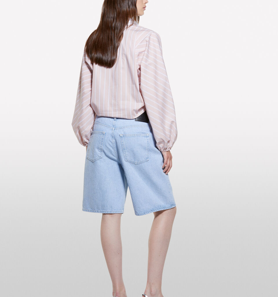 Camicia a righe rosa con contrasto - camicie da donna - Rosa | Sisley image number 3